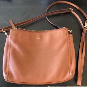 Lo & Sons Pearl crossbody in sienna nappa leather